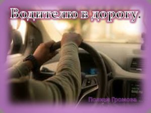 водитель за рулем